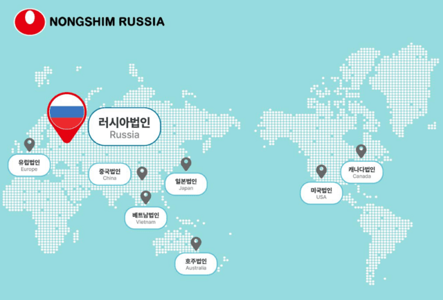 농심, 러시아 법인 설립…유라시아 시장 공략 가속화