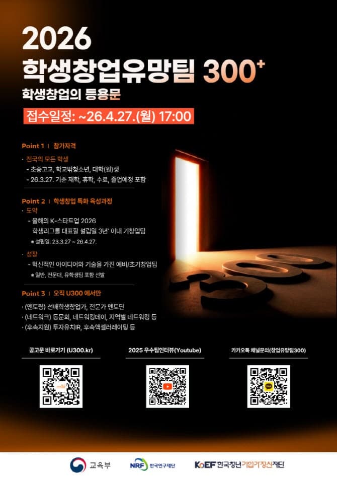 “유망 창업가 키운다”…교육부, 학생 창업유망팀 400팀 선발