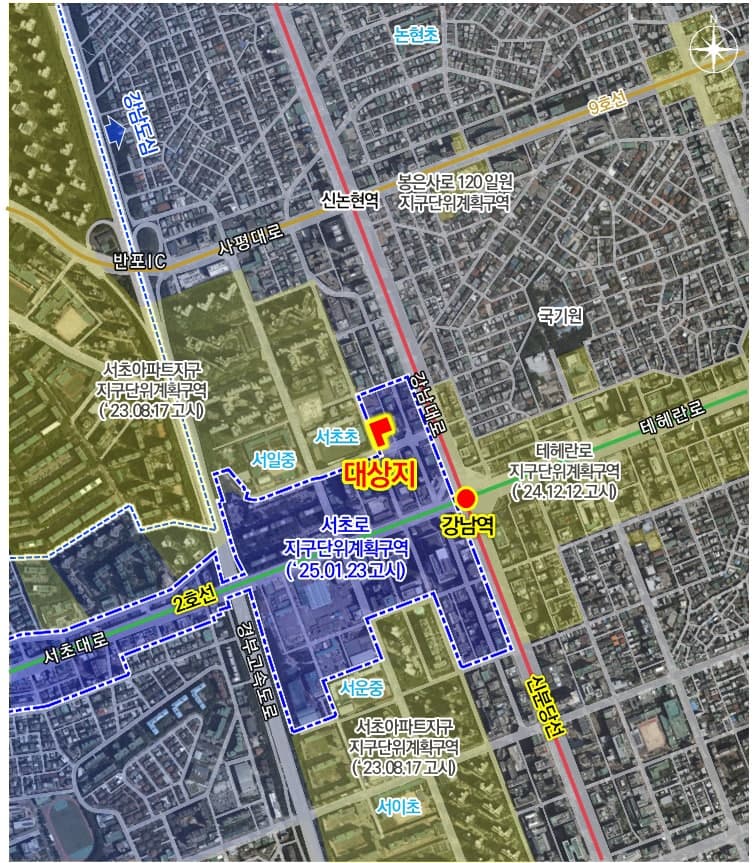 강남역·테헤란로 유휴부지, 15~20층 고밀 복합개발…도심 녹지 강화