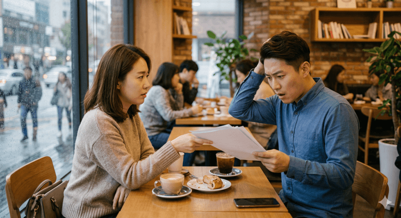 "잠재적 불륜남?" 예비신부의 '외도 시 재산 포기·위자료 2억' 혼전계약서에 예비신랑 분노