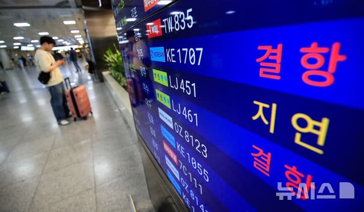 제주 강풍·호우특보에 항공편 88편 결항, 20여편 지연…뱃길도 차질
