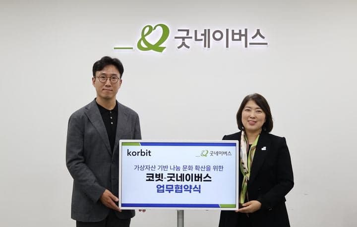 코빗, 굿네이버스와 '맞손'…디지털자산 기반 기부 활성화 도모