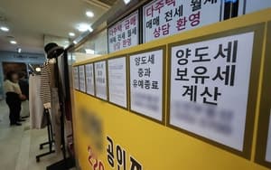 다주택자 양도세 중과, 5월 9일 허가 신청분도 배제