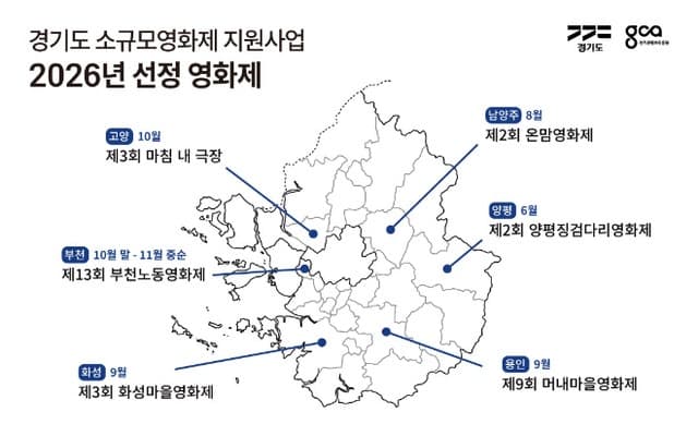 경기도, 소규모 영화제 6곳 지원…11월까지 도내 곳곳 개최