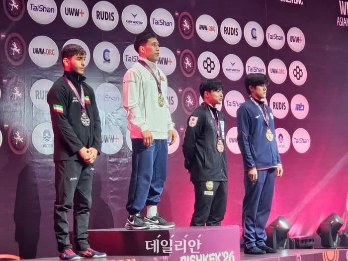 조폐공사 최현웅, 부상 딛고 '아시아 레슬링 선수권 대회' 동메달 획득