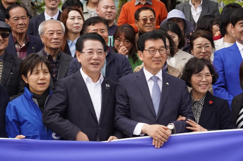 김영록 "신정훈 농민정책 수용"...농어촌 기본소득 즉시 시행