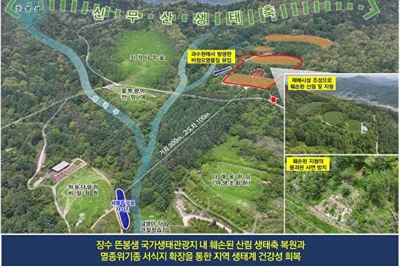 전북도, 장수·부안·임실 훼손지 '생태 복원 사업' 선정…국비 13억 확보