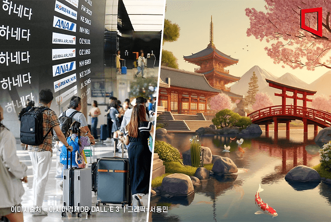 “일본 안간다”…중일 항공노선 절반 증발, 벚꽃 특수도 옛말