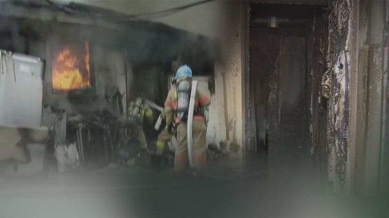 완도 수산물 창고 화재 진압 중 소방관 1명 사망·1명 실종