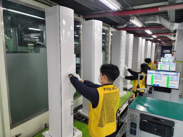 삼성전자, "역대급 무더위 대비" 에어컨 생산라인 2월부터 풀가동