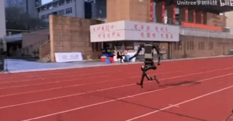 中휴머노이드 로봇, '우사인 볼트'급 속도로 100m 달리기 세계 신기록