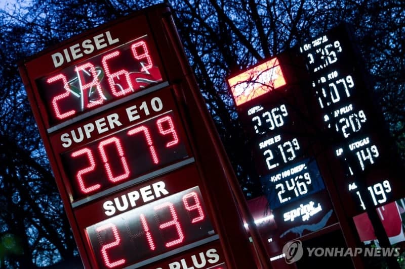 독일, 중동 전쟁 여파 고유가에 유류세 2개월간 인하