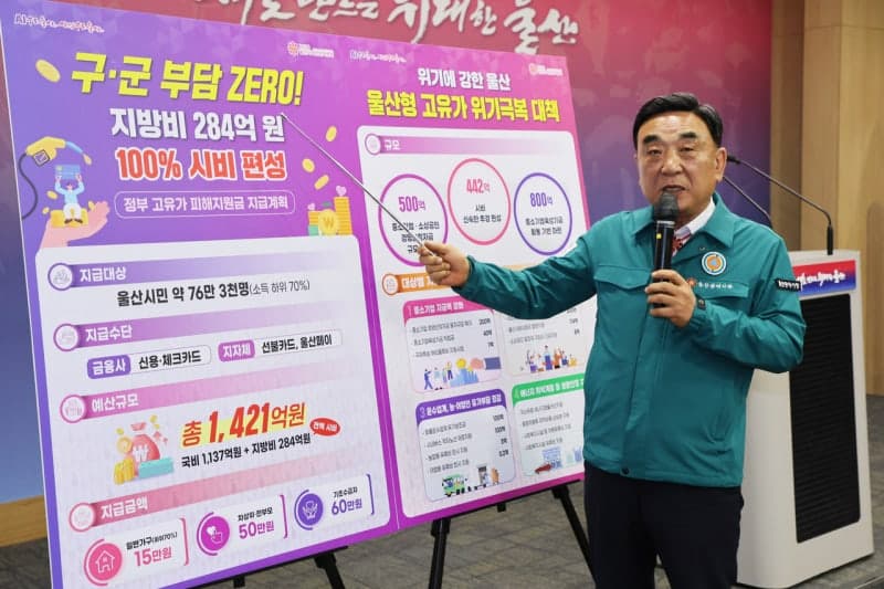 울산시, 고유가 위기극복 위한 긴급추경 편성…피해지원금 1421억 확보