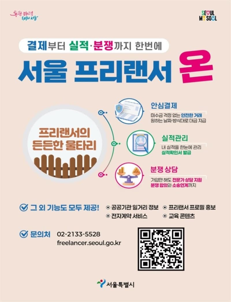 "안심 결제부터 분쟁 상담까지"…'서울 프리랜서 온' 정식 운영 2달만 '안착'