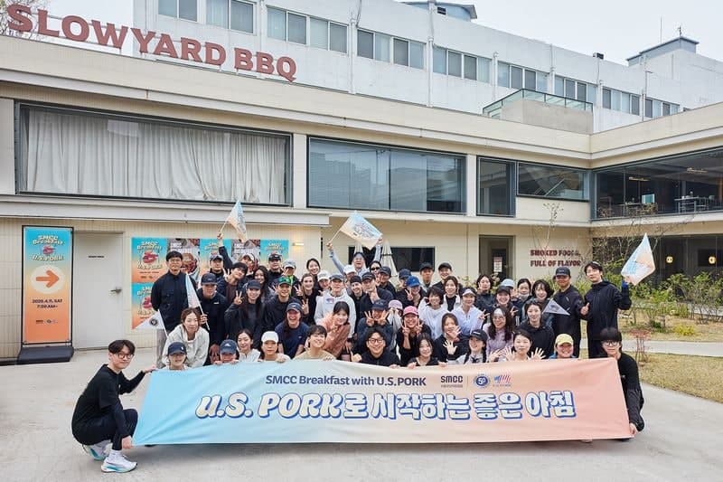 "러닝 후 즐기는 고단백 브런치"…美 육류수출협회, SMCC와 협업 '아침 단백질 루틴' 제안