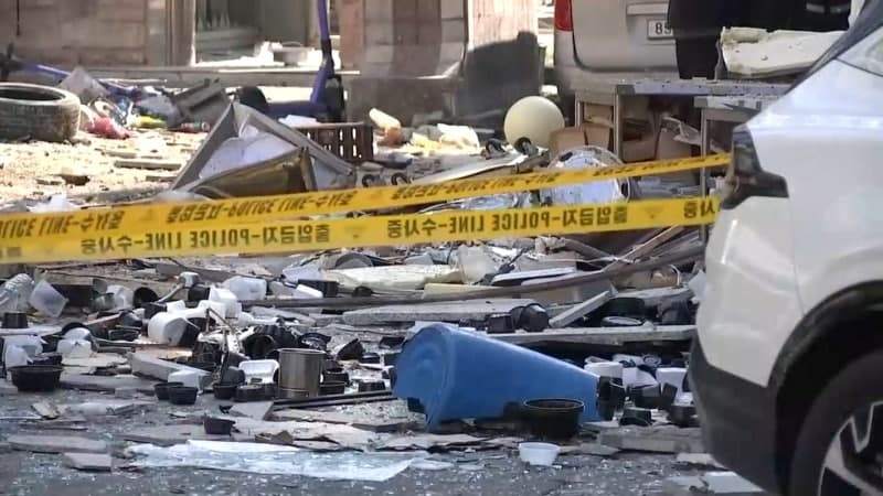 "전쟁 난 줄" 청주 상가 식당 가스 폭발…주민 15명 부상, 차량 전복 아수라장