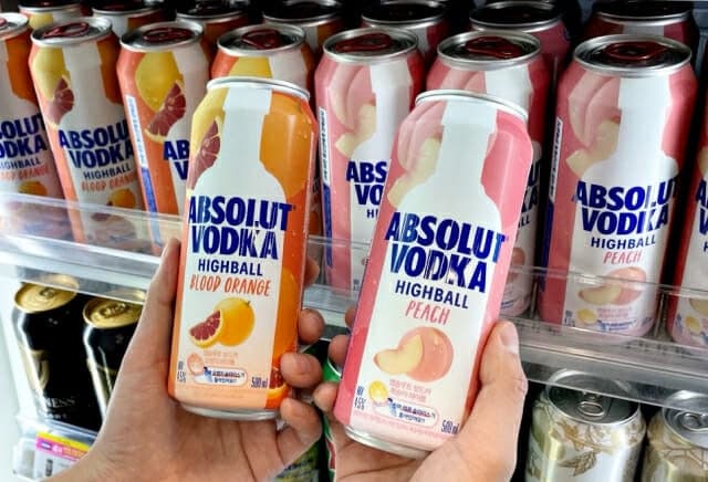CU, 세계 최초 '앱솔루트 보드카' 생과일 하이볼 출시