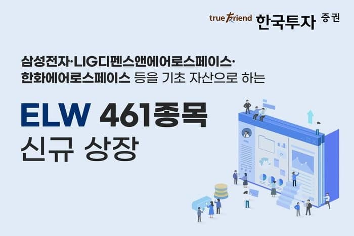 한국투자증권, "시장 상황과 무관한 수익 모색" ELW 461종목 신규 상장