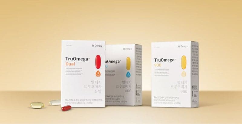 에이치피오 덴프스, 오메가3 신제품 '트루오메가' 3종 출시