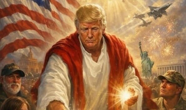 트럼프, '예수 이미지'에 비난 쏟아지자 12시간 만에 게시물 삭제…"내가 직접 올렸다"