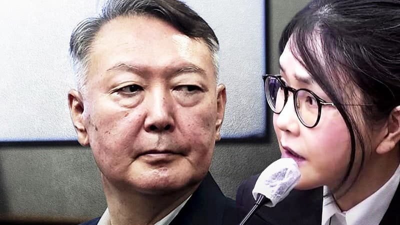 9개월 만에 법정 재회한 윤석열-김건희, 尹은 '옅은 미소' 김건희는 '증언 거부'