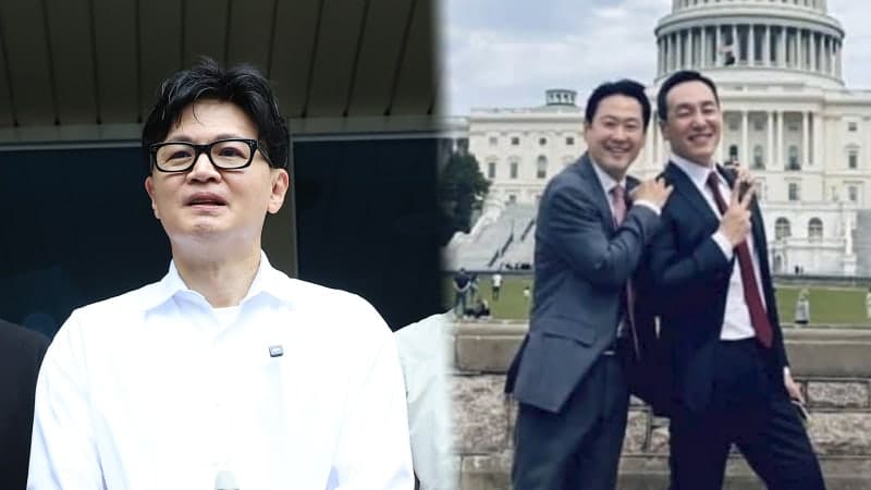 국힘, '한동훈 복당론' 스멀스멀…장동혁 미국 간 새 '화보 찍으러 갔나' 내분 격화