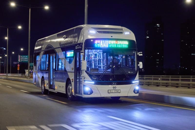 서울시, 새벽 자율주행버스 'A148' 상계~고속터미널 노선 확대 운행