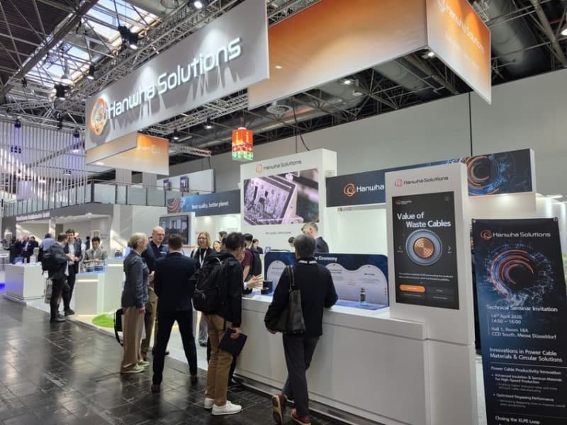 한화솔루션, 'WIRE 2026'서 초고압케이블 소재·순환형 솔루션 공개…글로벌 공략 속도