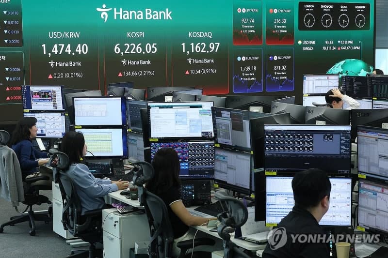 6200선 넘긴 코스피, 코스닥 동반 상승 마감