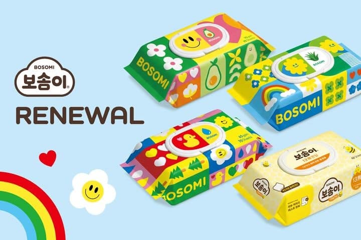 깨끗한나라, 보솜이 유아 물티슈 4종 재정비…"피부 타입·사용 목적별 선택"