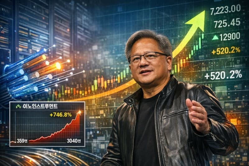 젠슨 황이 쏘아 올린 광통신주 랠리… 전쟁통에도 줄줄이 폭등