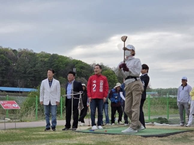 김진태 "강원도를 시니어 스포츠 메카로"…도립 파크골프장 72홀 건립 약속