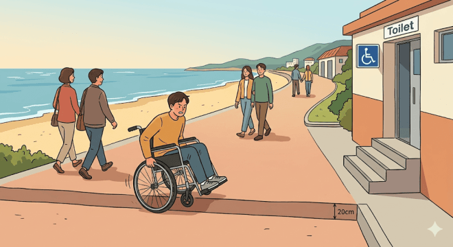 "휠체어 못 가는 제주 해안 산책로"…인권위 "장애인 차별" 개선 권고