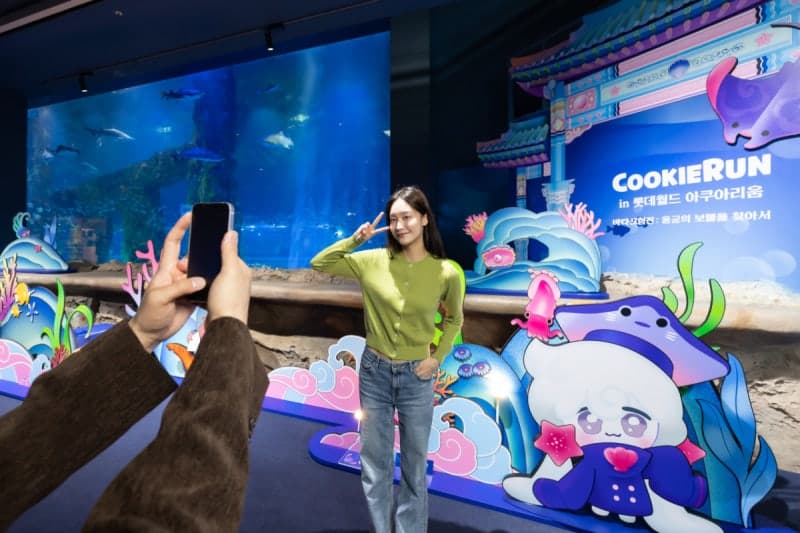 롯데월드 아쿠아리움, '쿠키런' 협업 후 방문객 27% 늘며 '흥행'