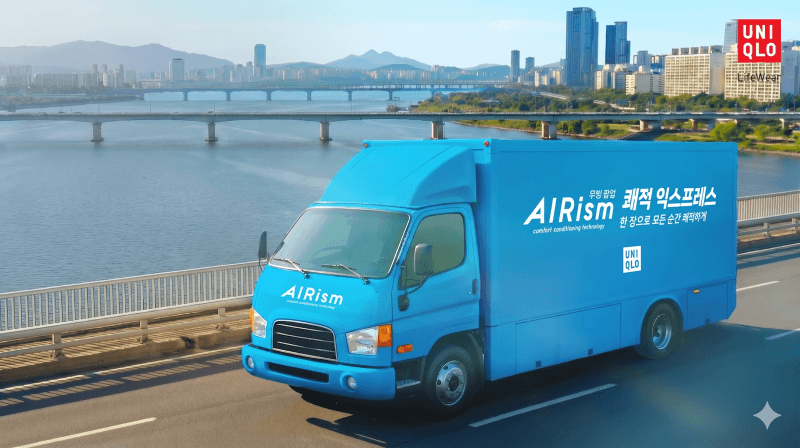 유니클로, '에어리즘 무빙 팝업' 운영…야구장·광화문·페스티벌까지 고객 찾아간다