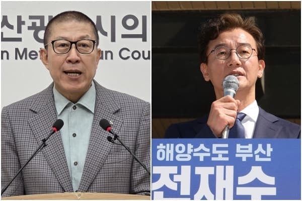 부산시장 양자대결 전재수 49.9% vs 박형준 41.2% "8.7%P 격차"