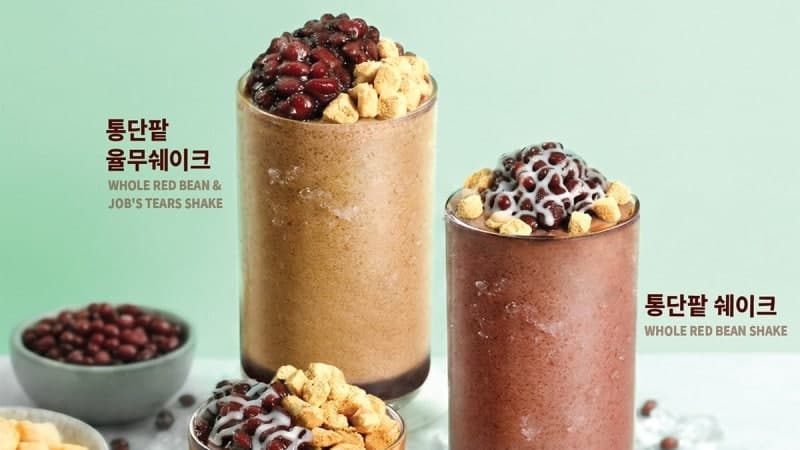 "달콤고소한 여름 준비" 빽다방, 통단팥 인절미 음료·빙수 출시
