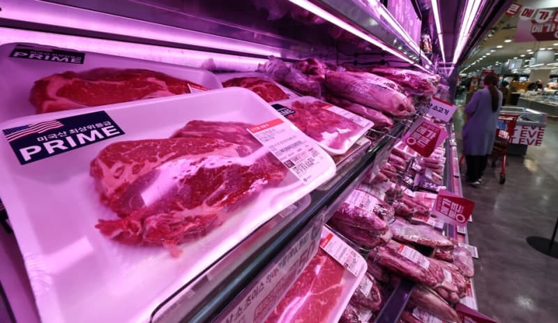 "미국산 사려다 한우를?" 고환율에 美소고기값 껑충, 한우와 가격차 절반 축소