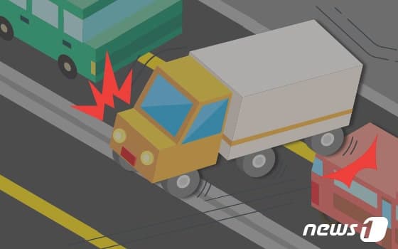 세종포천고속도로 금광터널서 '쾅', 6중 추돌…12명 중경상