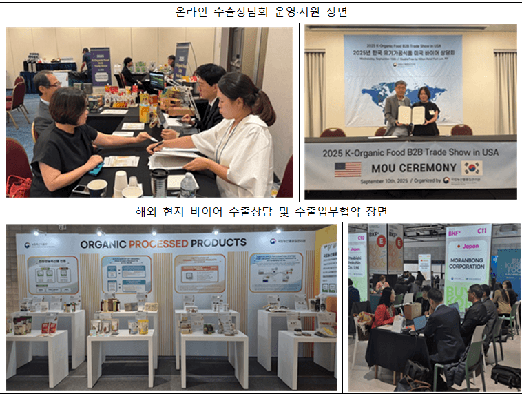 "K-유기식품 수출 키운다"…농관원, 맞춤형 유기가공식품 수출 지원 본격화