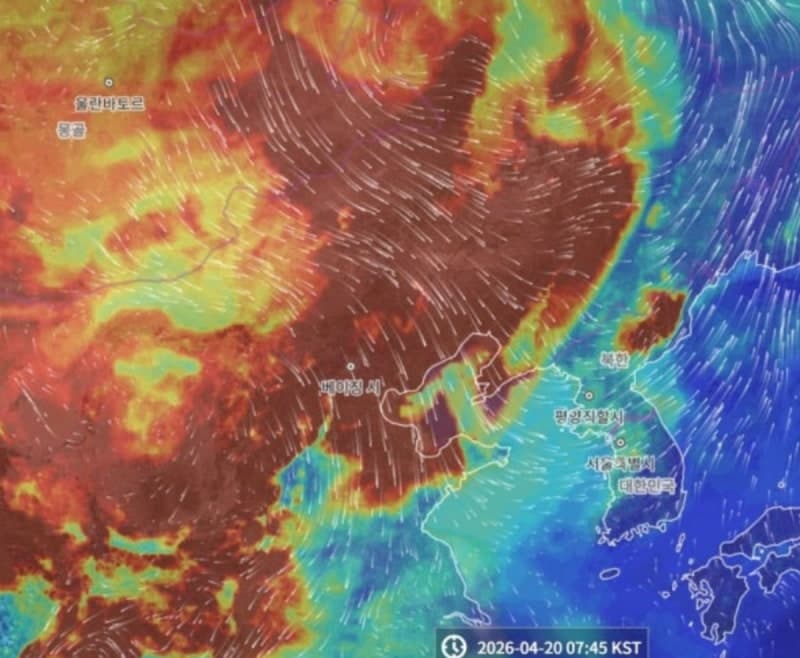 검붉은 황사 내일 전국 덮친다…미세먼지 '매우나쁨'·큰 일교차