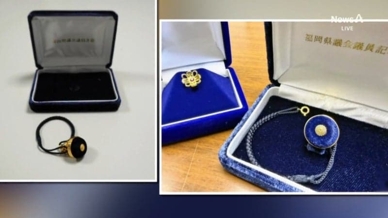 금값 폭등에 日 의원들 '금배지' 포기…도금·나무로 대체