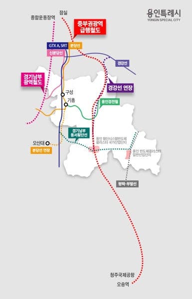 용인시민 6만명, "JTX 조기 착공 및 제5차 국가철도망 반영 촉구" 서명 동참