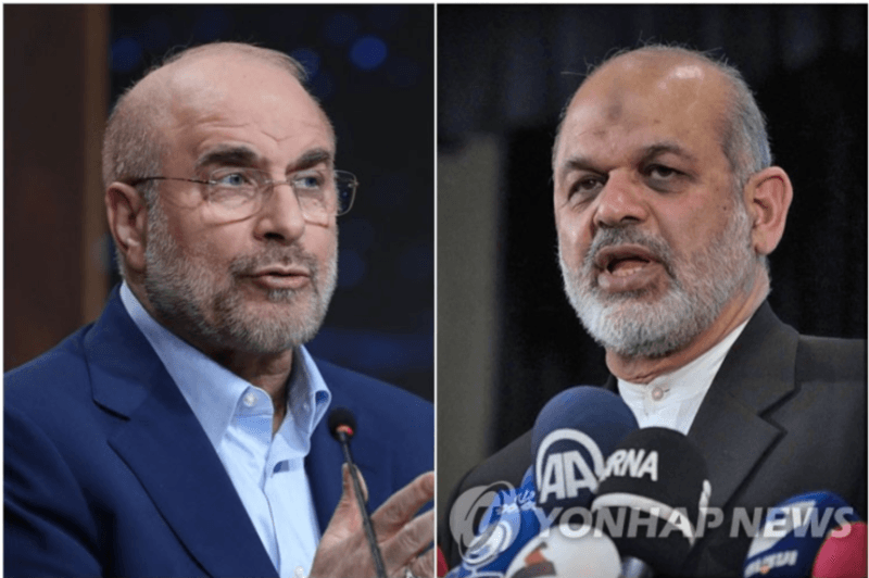 "종전협상 앞 이란 내홍…협상파 의회의장 vs 주전파 혁수대장"