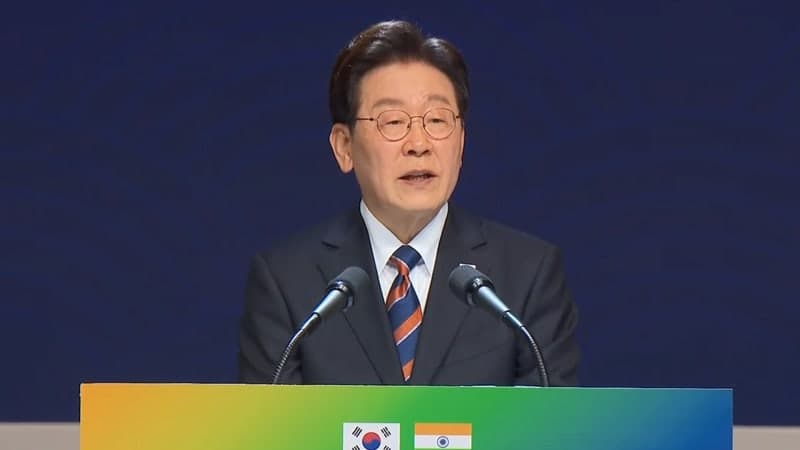 이 대통령, 모디 총리와 오찬…"한·인도 교역 두배 확대"