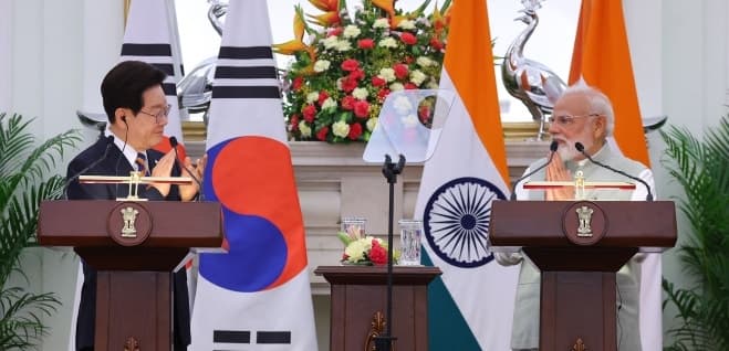 한국·인도 ‘경제 혈맹’ 가속… 韓 재계 총수 총출동, 2030년 교역 500억달러 시대 연다