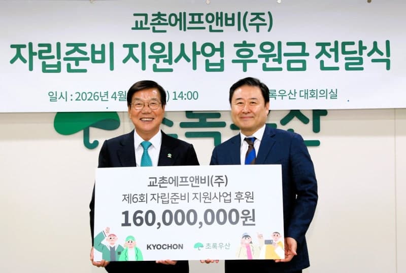 교촌, 미래세대 '자립준비 지원사업'에 1억6000만원 후원…"미래세대 응원한다"