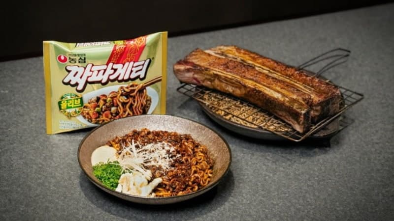 농심, 서울 3대 고깃집 '몽탄'과 협업 "짜파게티에 짚불 훈연 풍미 더하다"