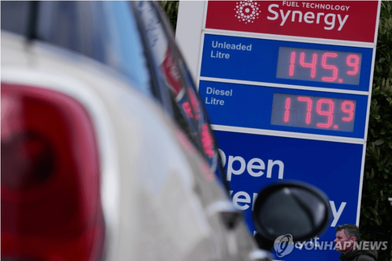 고유가에 영국 '주유소 절도사건' 급증…기름 넣고 '쌩'