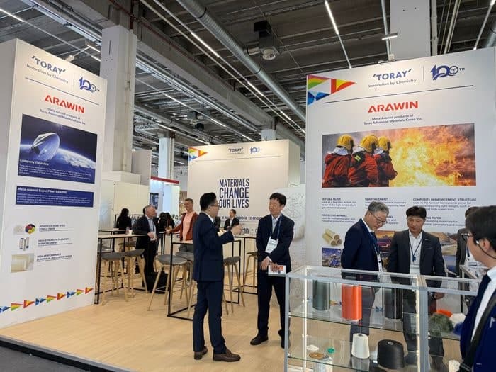 도레이첨단소재, '테크텍스틸 2026'서 아라미드·극세 흡음재 등 혁신 소재 총출동